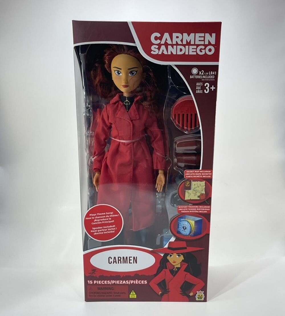 Carmen Sandiego 12” Fashion Doll TLS 15pc Theme Song NEW Unopened